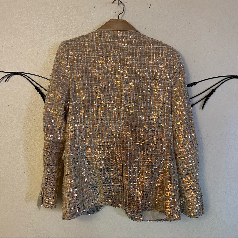 Men's Multicolor Sequin Blazer - Picture 4 of 13
